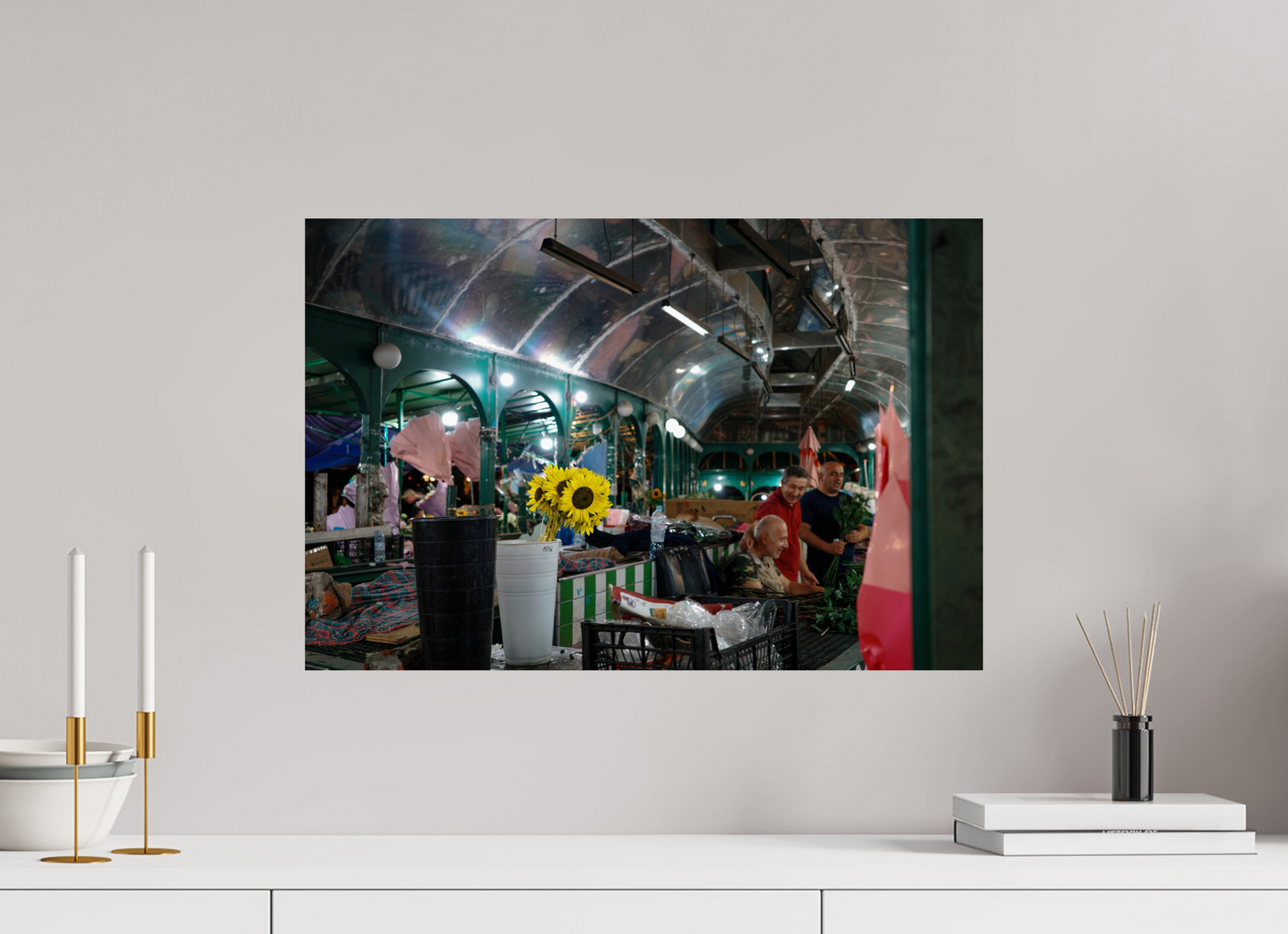 60 x 40 cm, Photo Print On Fuji Crystal DP II Night in Tiblis