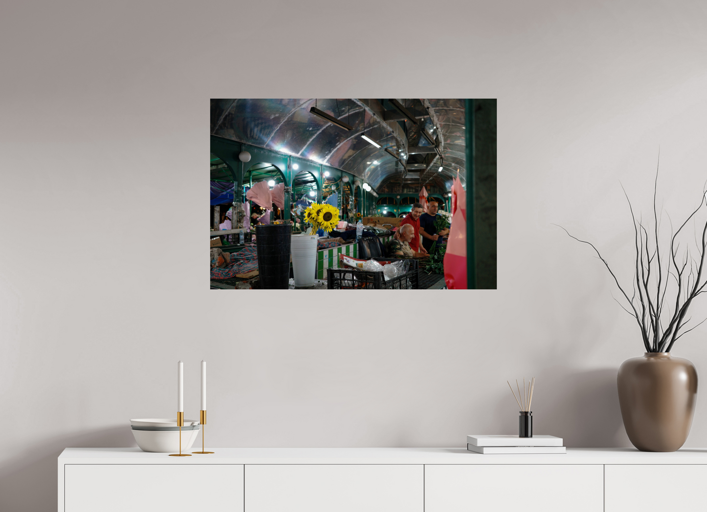 90 x 60 cm, Photo Print On Fuji Crystal DP II Night in Tiblis