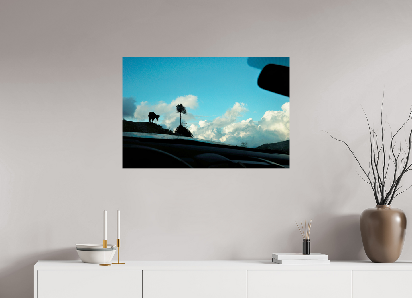 90 x 60 cm, Photo Print On Fuji Crystal DP II Cow in Georgia
