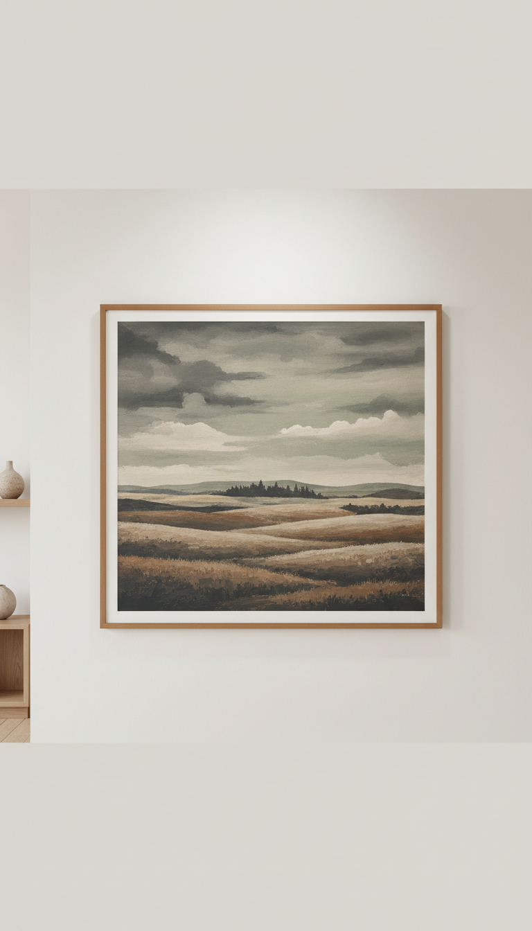 Large-Format Framed Landscape Print